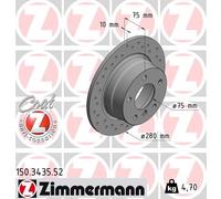 ZIMMERMANN 150.3435.52 Brake disc