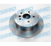 2x Brake disc solid T2029P SAMKO for TOYOTA RAV 4 Mk II