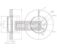 MAXGEAR 19-3212 Brake disc
