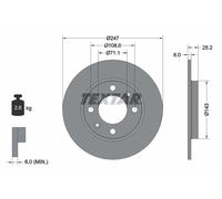 2x New Brake Disc for CITROËN CITROËN (DF-PSA) PEUGEOT PEUGEOT (DF-PSA):ZX,306