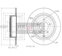 2x New Brake Disc for CITROËN LANCIA MITSUBISHI PEUGEOT:ASX,RVR,4007,4008