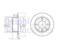 DELPHI BG2691 Brake disc