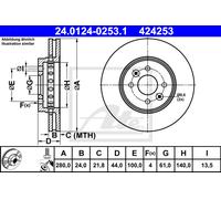 2x New Brake Disc for DACIA RENAULT:LODGY,CLIO V,DOKKER,CAPTUR I,DOKKER MPV