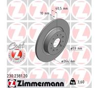 ZIMMERMANN 230.2381.20 Brake disc