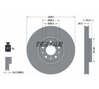 TEXTAR 92304803 Brake disc