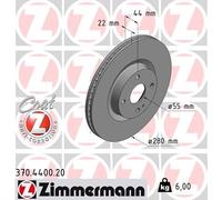 ZIMMERMANN 370.4400.20 Brake disc