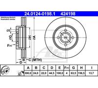 2x New Brake Disc for FORD:FOCUS I,FOCUS I Clipper,FOCUS I Turnier 4328921