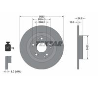 2x New Brake Disc for HONDA:CIVIC X Saloon,CIVIC X Hatchback 42510TGNG00