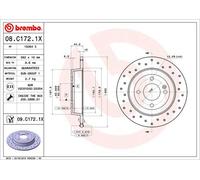 BREMBO 08.C172.1X Brake disc
