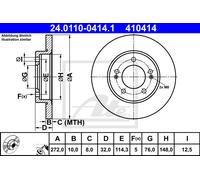 2x New Brake Disc for HYUNDAI KIA:i30,CEED,XCEED,i30 III,PROCEED 58411-G4300