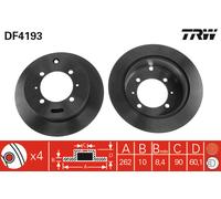 2x New Brake Disc for HYUNDAI KIA MITSUBISHI PROTON:RVR,EXPO,JOICE,NIMBUS