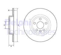 DELPHI BG4930C Brake disc