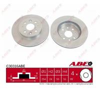2x New Brake Disc for KIA:RIO Saloon,RIO Hatchback 51712FD300 24.0124-0187.1