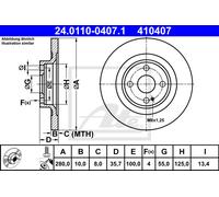 ATE 24.0110-0407.1 Brake disc