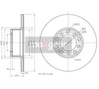 2x New Brake Disc for MERCEDES-BENZ:S123,C123,W123,123 Break,123 Coupe