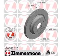 ZIMMERMANN 400.5532.20 Brake disc