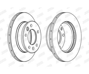 2x New Brake Disc for MERCEDES-BENZ VW:W100,B901,B902,B903,B906 9014210312
