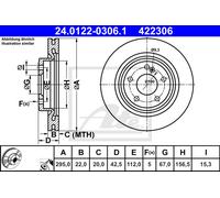 2x New Brake Disc for MERCEDES-BENZ:W176,C117,X117,X156,A-CLASS 2464230812