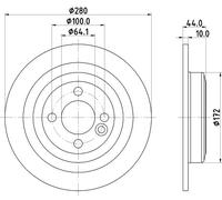 2x New Brake Disc for MINI:MINI,CLUBMAN,MINI Coupe,MINI CLUBMAN,MINI CLUBVAN