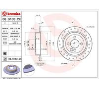 BREMBO 08.9163.2X Brake disc