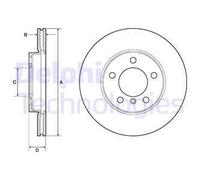 Delphi Front Coated Brake Disc Set for Mini Countryman Roadster Paceman BG4668C