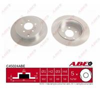 2x New Brake Disc for MITSUBISHI:GRANDIS,ENDEAVOR,GRANDIS I,EXPO / LRV