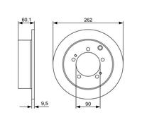 BOSCH 0 986 479 512 Brake disc