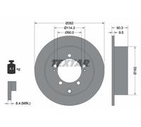 2x New Brake Disc for MITSUBISHI:IO I,PAJERO TR4,PAJERO IO I,MONTERO IO I
