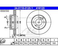 2x New Brake Disc for MITSUBISHI PROTON:NEO,WIRA,COLT V,SATRIA,NATURA MB699282