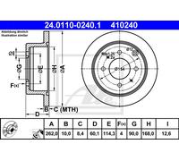 2x New Brake Disc for MITSUBISHI:RVR,EXPO,NIMBUS,CHARIOT,SANTAMO MB668083