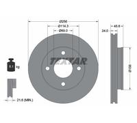 TEXTAR 92134803 Brake disc