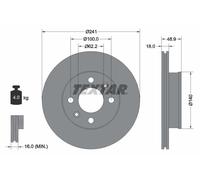 2x New Brake Disc for NAZA KIA INOKOM HYUNDAI DODGE:i10 II,MORNING,PICANTO,