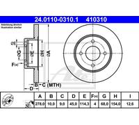 ATE 24.0110-0310.1 Brake disc
