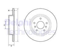 2x New Brake Disc for NISSAN RENAULT:ROGUE,KADJAR,X-TRAIL,CAPTUR II 432068231R