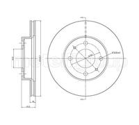 2x New Brake Disc for NISSAN:SABRE I,ALMERA I,PULSAR I,SENTRA I,PULSAR I Sedan