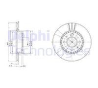 x2 Front Brake Disc Delphi BG3134 Fits Nissan Almera Braking System Vented Oiled