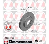 2x New Brake Disc for OPEL:KARL 569130 13584676