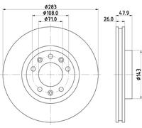 2x New Brake Disc for PEUGEOT PEUGEOT (DF-PSA):308S,308 II,308 SW II