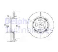 DELPHI BG3733 Brake disc