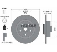 2x New Brake Disc for RENAULT TOYOTA:SIENNA,LAGUNA II,SCÉNIC II 820655249