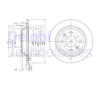 DELPHI BG2420 Brake disc