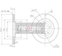 MAXGEAR 19-0976 Brake disc