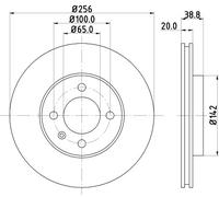 2x New Brake Disc for SEAT VW VW (SVW):GOL,INCA,POLO,AROSA,GOL V 1HM615301E