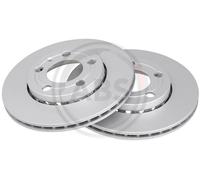 2x New Brake Disc for SKODA VW:POLO,FABIA I,FOX Van,FABIA II,FABIA I Combi
