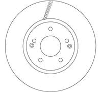 2x New Brake Disc for SSANGYONG:KORANDO,MUSSO II,RHINO II,ACTYON II,KORANDO C