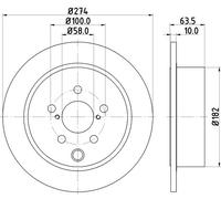 2x New Brake Disc for SUBARU:XV,FORESTER,CROSSTREK,FORESTER IV,XV HATCH MÉDIO