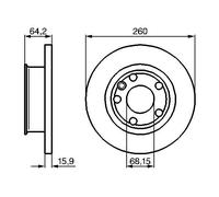 2x New Brake Disc for VW:EUROVAN IV Van,CARAVELLE IV Bus,TRANSPORTER IV Van