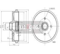 2x New Brake Drum for AUDI SEAT VW:POLO,90 B2,AROSA,DERBY,GOLF I 171501615B