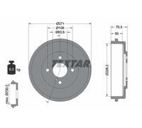 TEXTAR 94045600 Brake drum