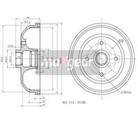 2x New Brake Drum for OPEL VAUXHALL:TIGRA,VITA B,CORSA B,CORSA D,CORSA A TR